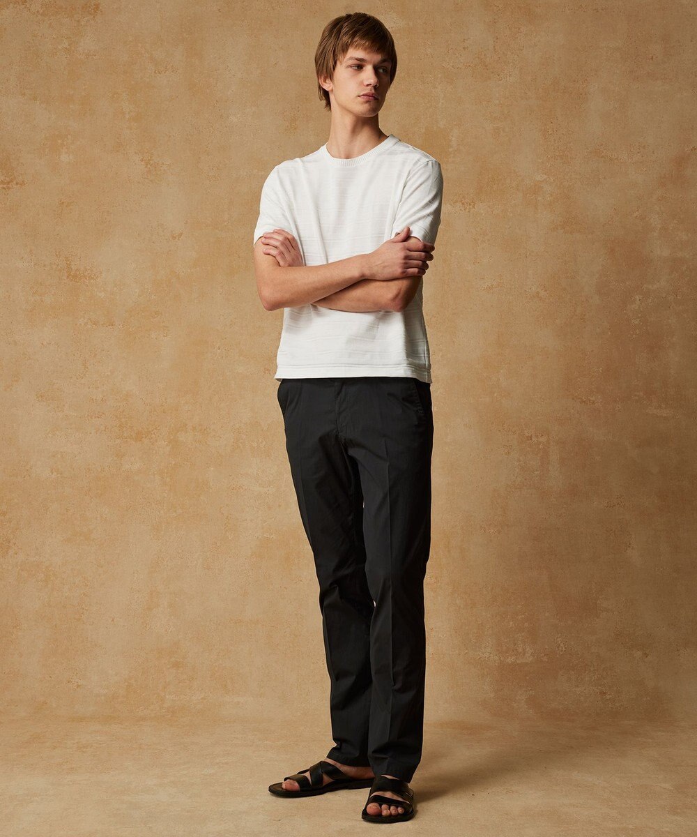 JOSEPH ABBOUD 【オーガニックコットン使用・日本素材】リンクスボーダー Tシャツ 