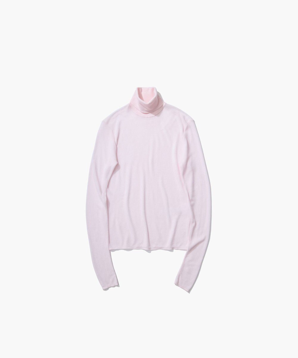 ATON TENCEL SILK CIRCULER RIB | タートルネックセーター 