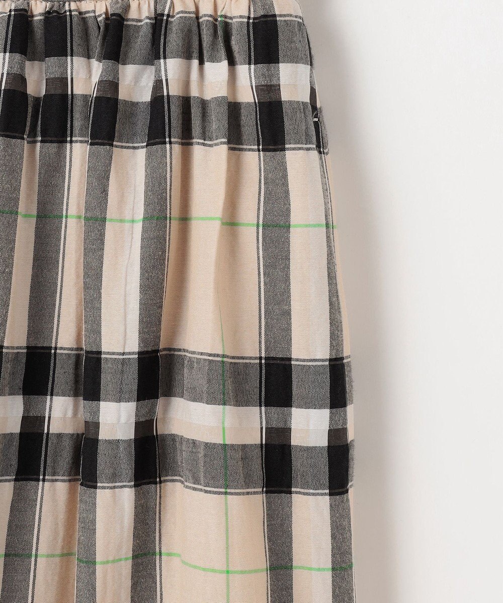 自由区 L 【カタログ掲載・洗える】シアーブライトチェック スカート 