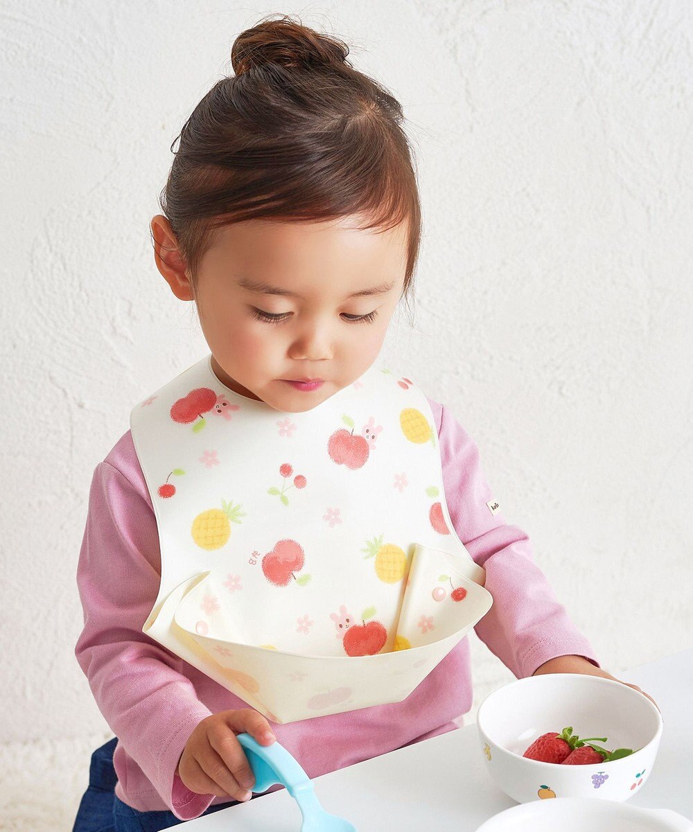 MIKI HOUSE HOT BISCUITS 総柄 お食事スタイ 