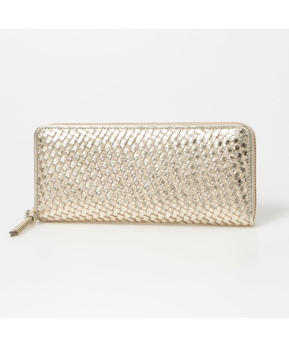 UNBILLION ペルケ perche / レザーメッシュ・ジャバラカード長財布 