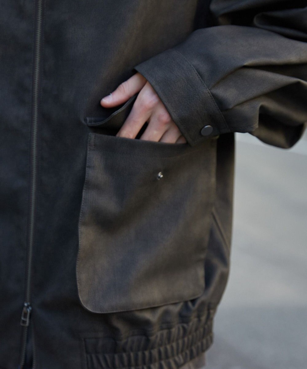 WEGO 【ユニセックス着用ITEM】PUダブルZIPフライトジャケット 