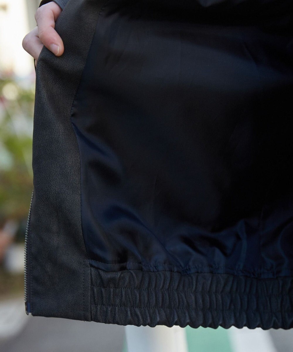 WEGO 【ユニセックス着用ITEM】PUダブルZIPフライトジャケット 