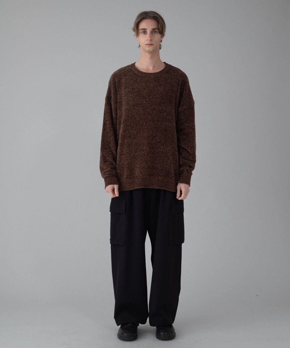 WEGO 【ユニセックス着用ITEM/MLサイズ展開】ベロアモールプルオーバー 