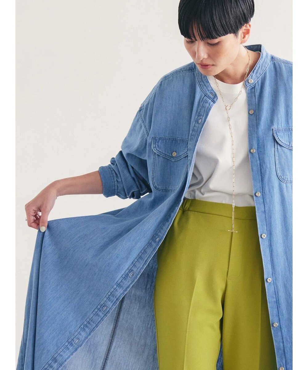 AMERICAN HOLIC デニムＷポケットＡラインワンピース 