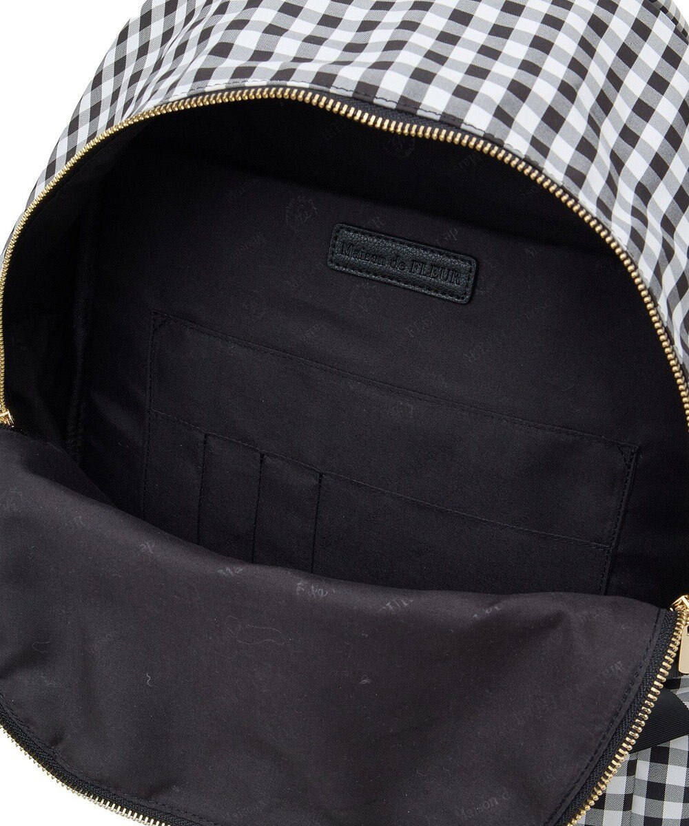 Maison de FLEUR ギンガムフロントリボンリュック 