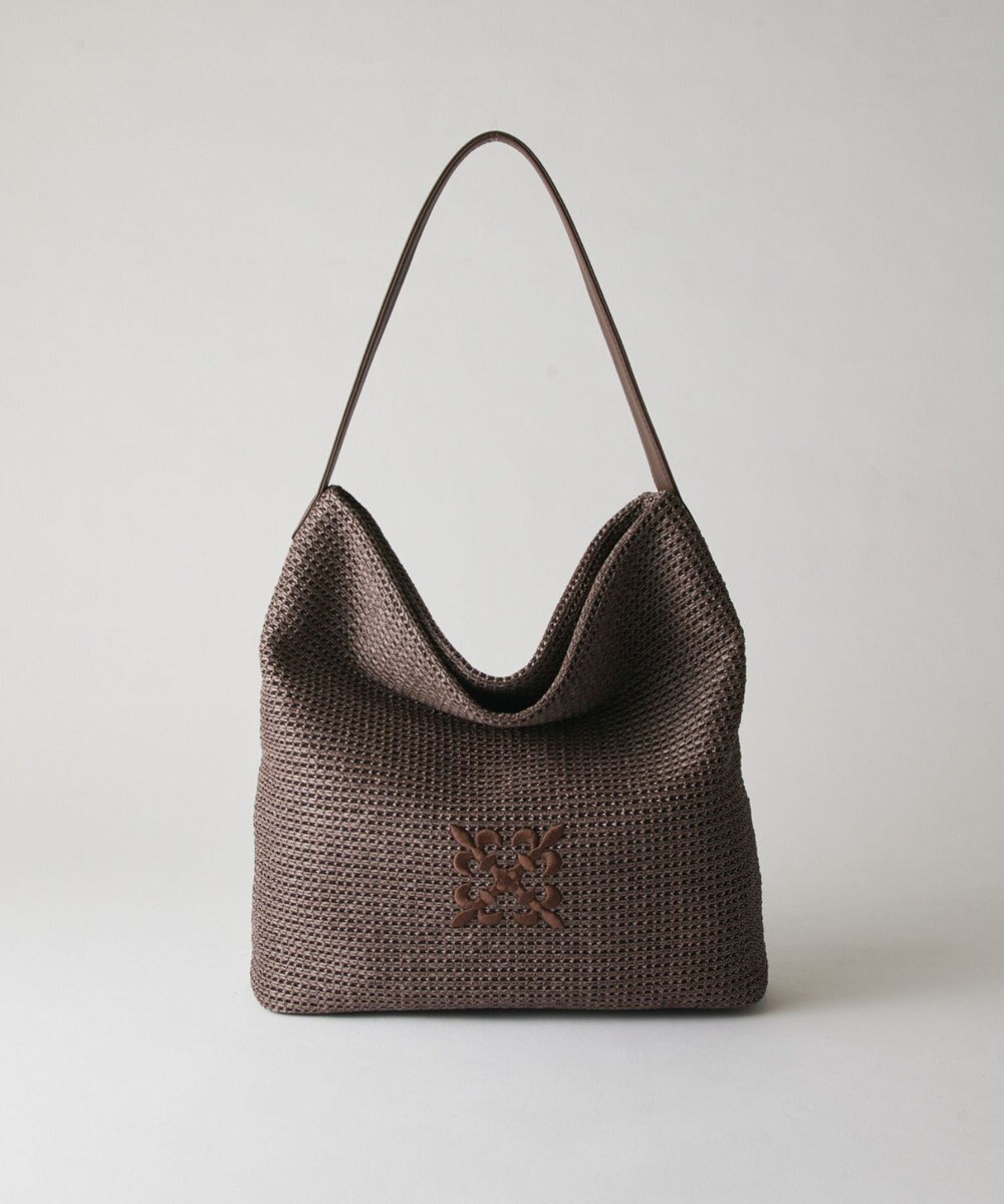 russet ナイロンラフィアワンショルダーバッグ(CE-1714) 