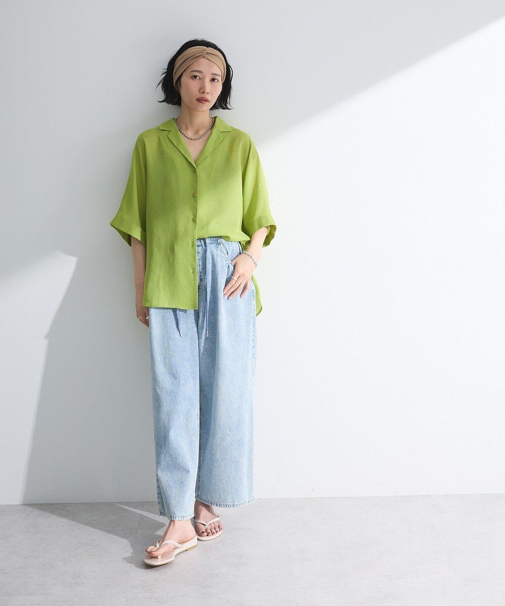 Green Parks 開襟シアージャケット風シャツ 