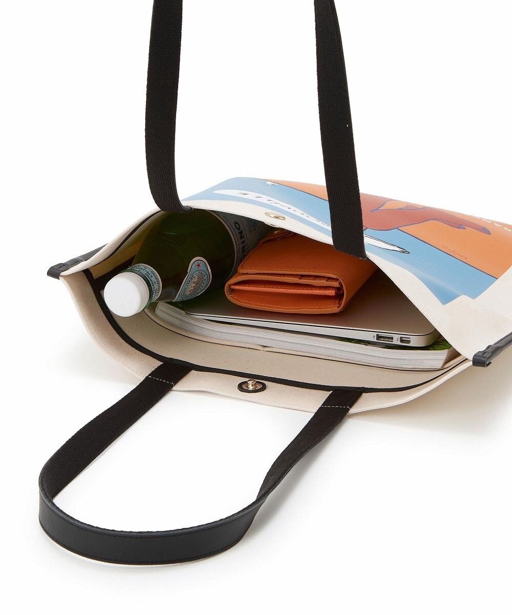 TOPKAPI 【Breath TOPKAPI】サヴィニャック × Breath TOPKAPI アート プリント フラット オーガニックキャンバス トート バッグ 