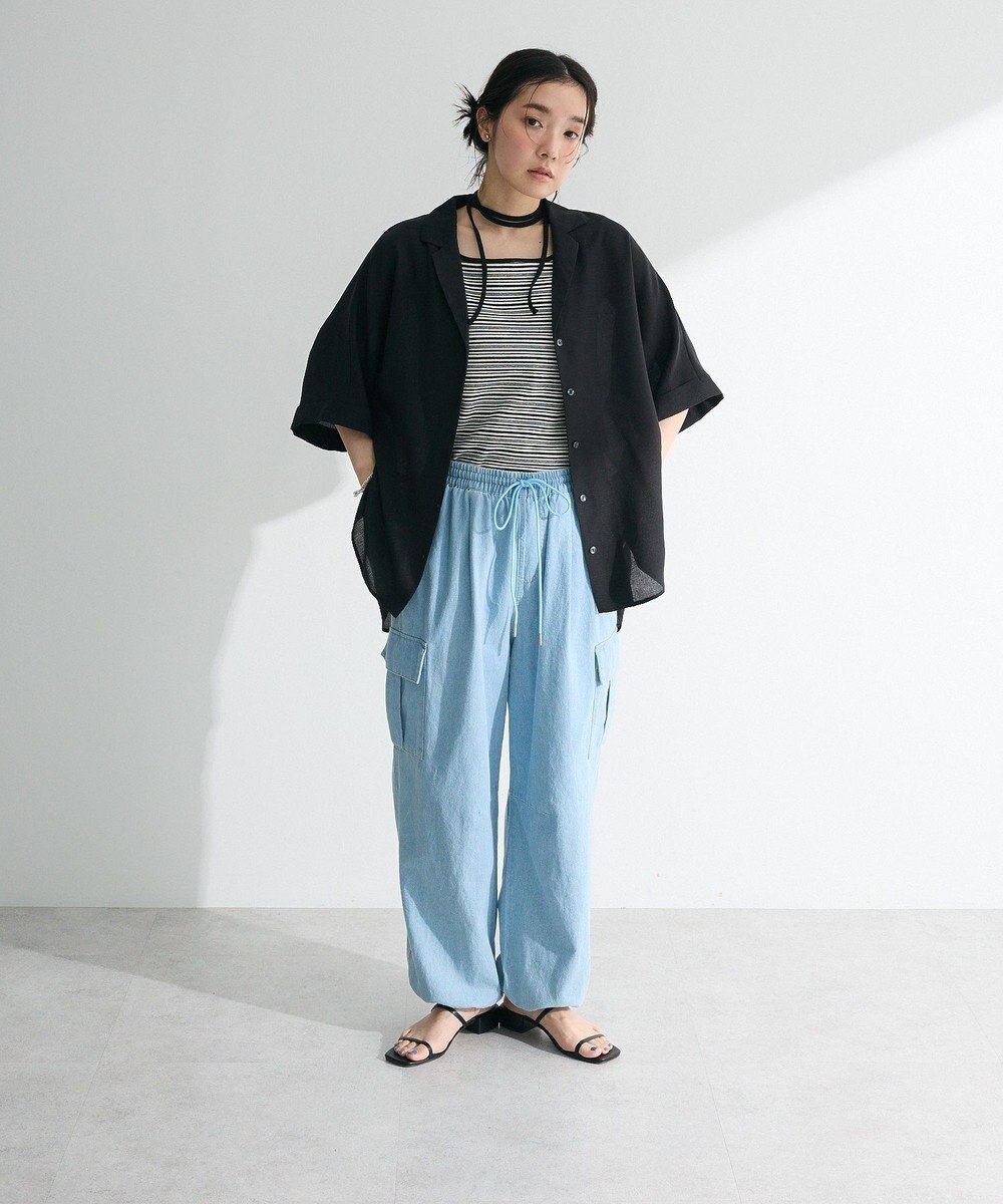 Green Parks 開襟シアージャケット風シャツ 