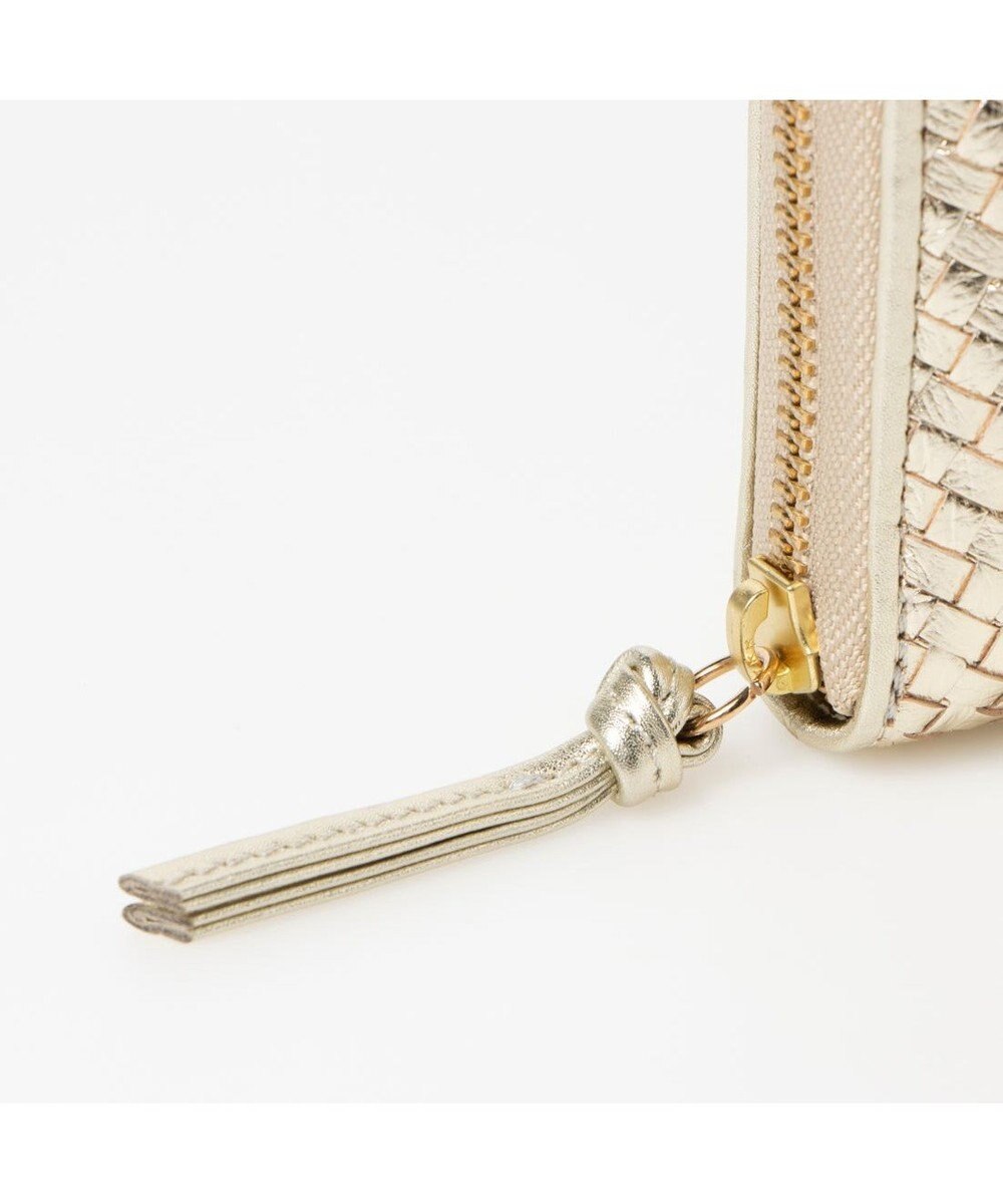 UNBILLION ペルケ perche / レザーメッシュ・ジャバラカード長財布 