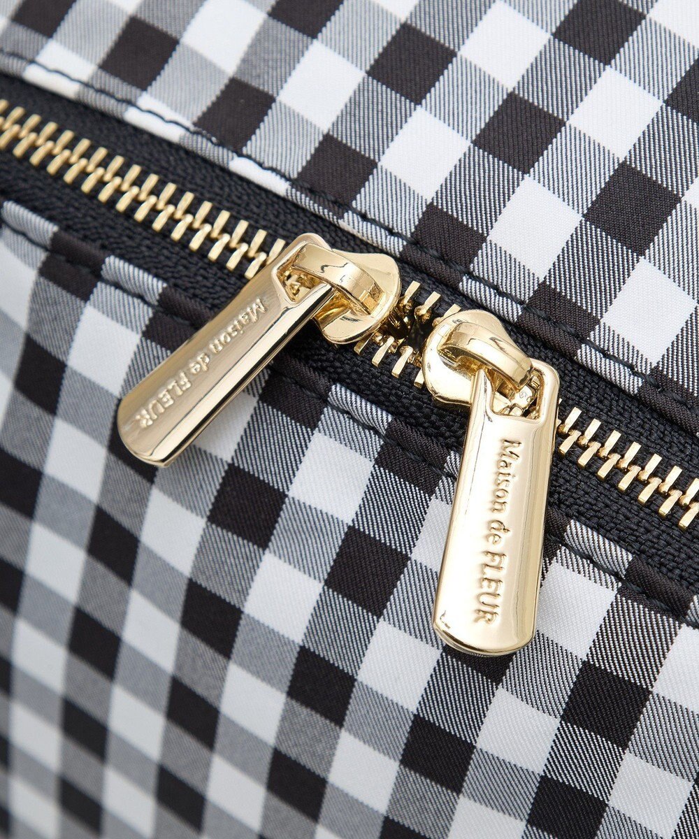 Maison de FLEUR ギンガムフロントリボンリュック 