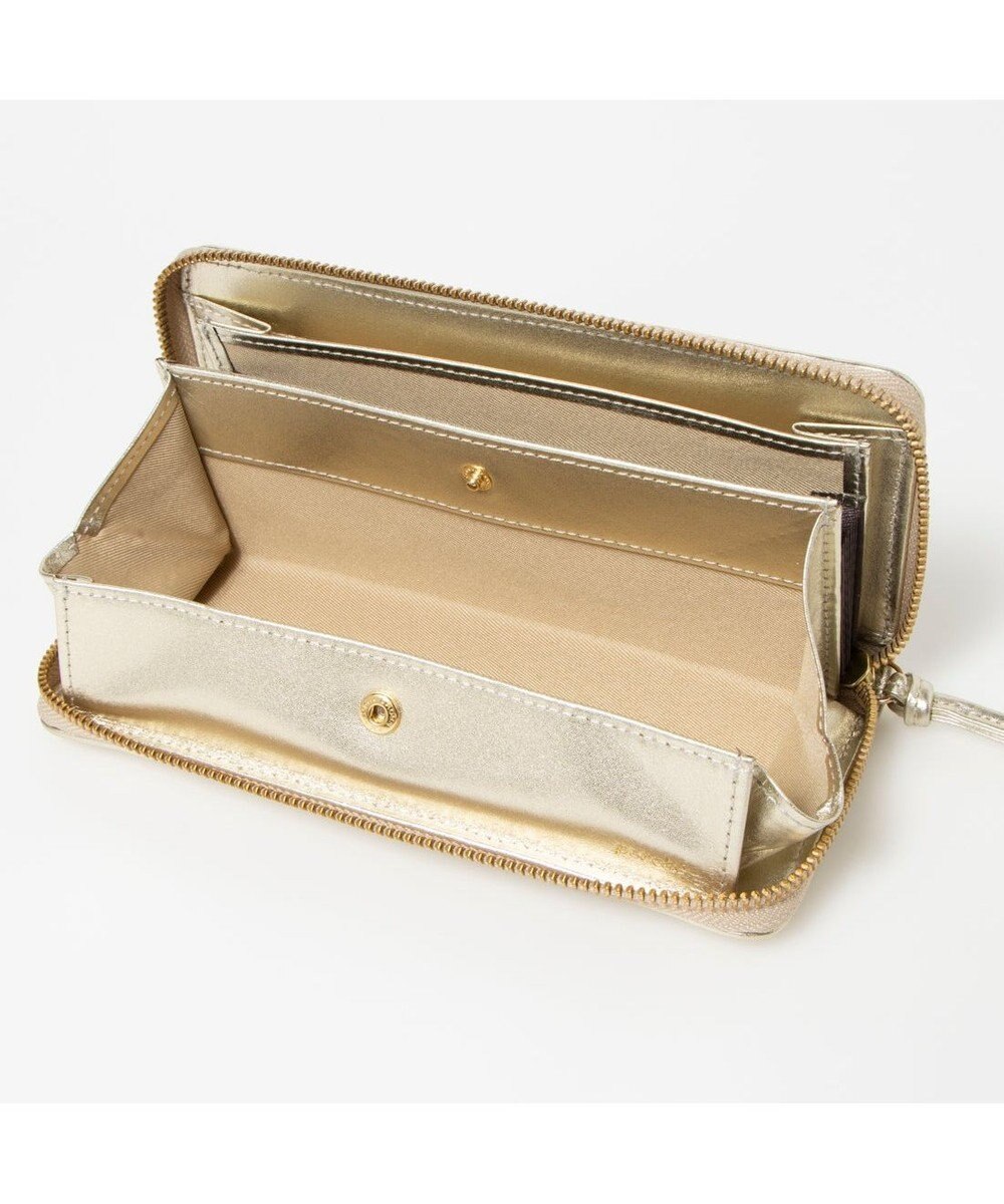 UNBILLION ペルケ perche / レザーメッシュ・ジャバラカード長財布 