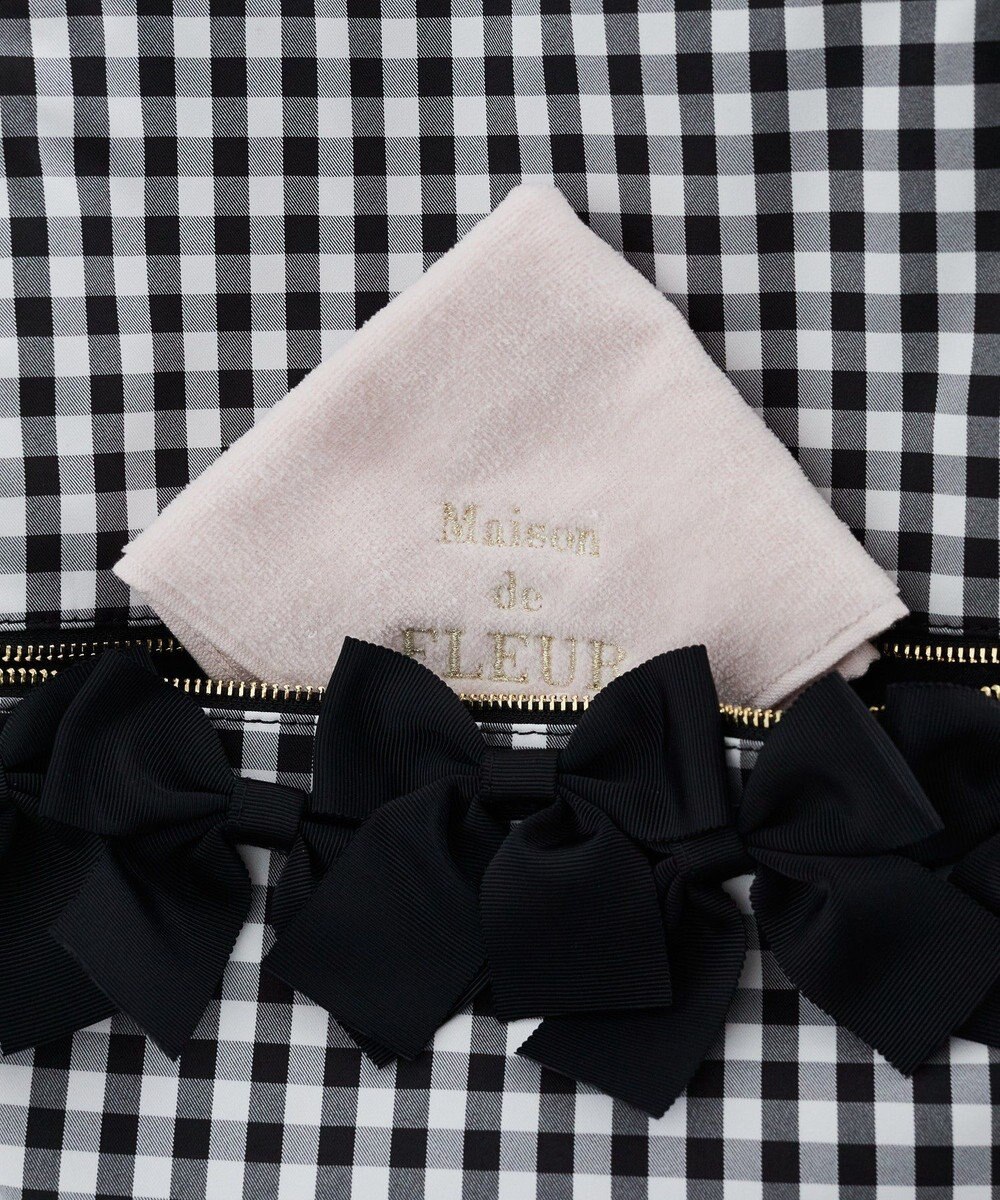 Maison de FLEUR ギンガムフロントリボンリュック 