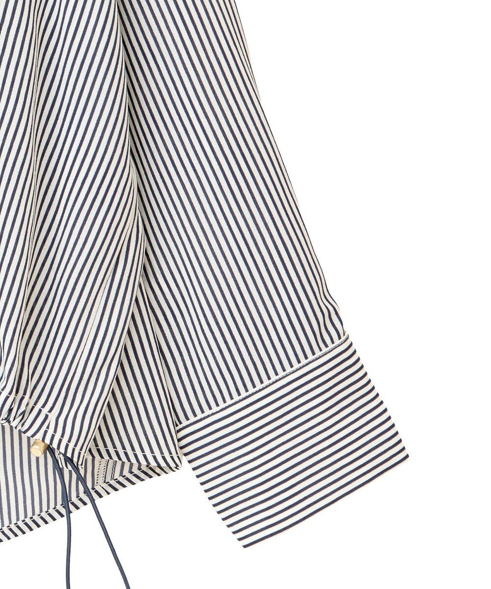 Green Parks 金ボタン裾ドロストシャツ 