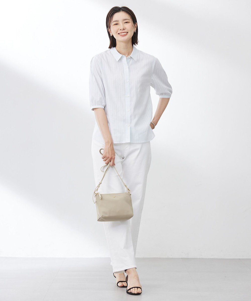 J.PRESS LADIES S 【洗える】BEZ 空羽ストライプ シャツ ブラウス 