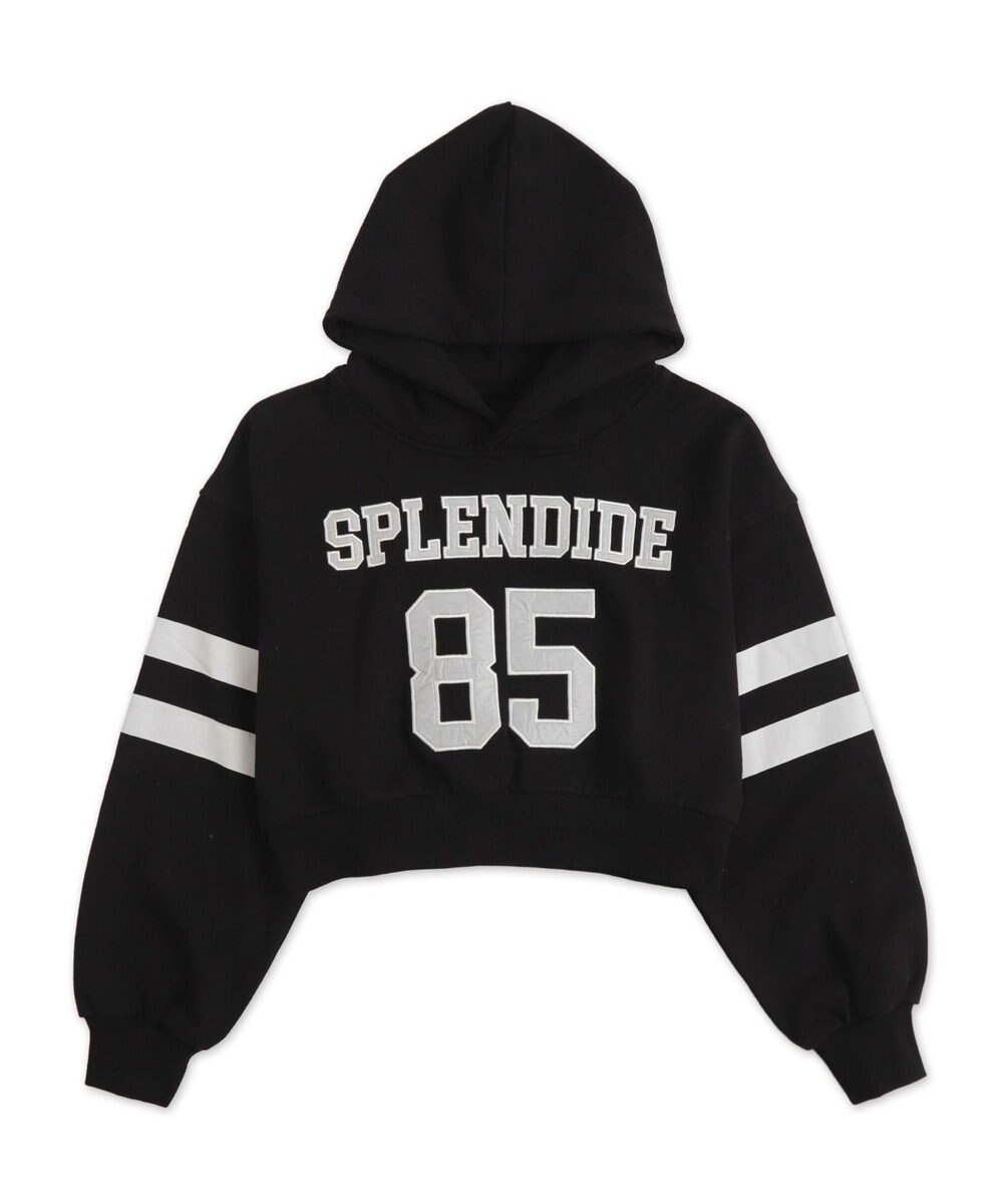 WEGO ナンバリングラインショートプルパーカー 