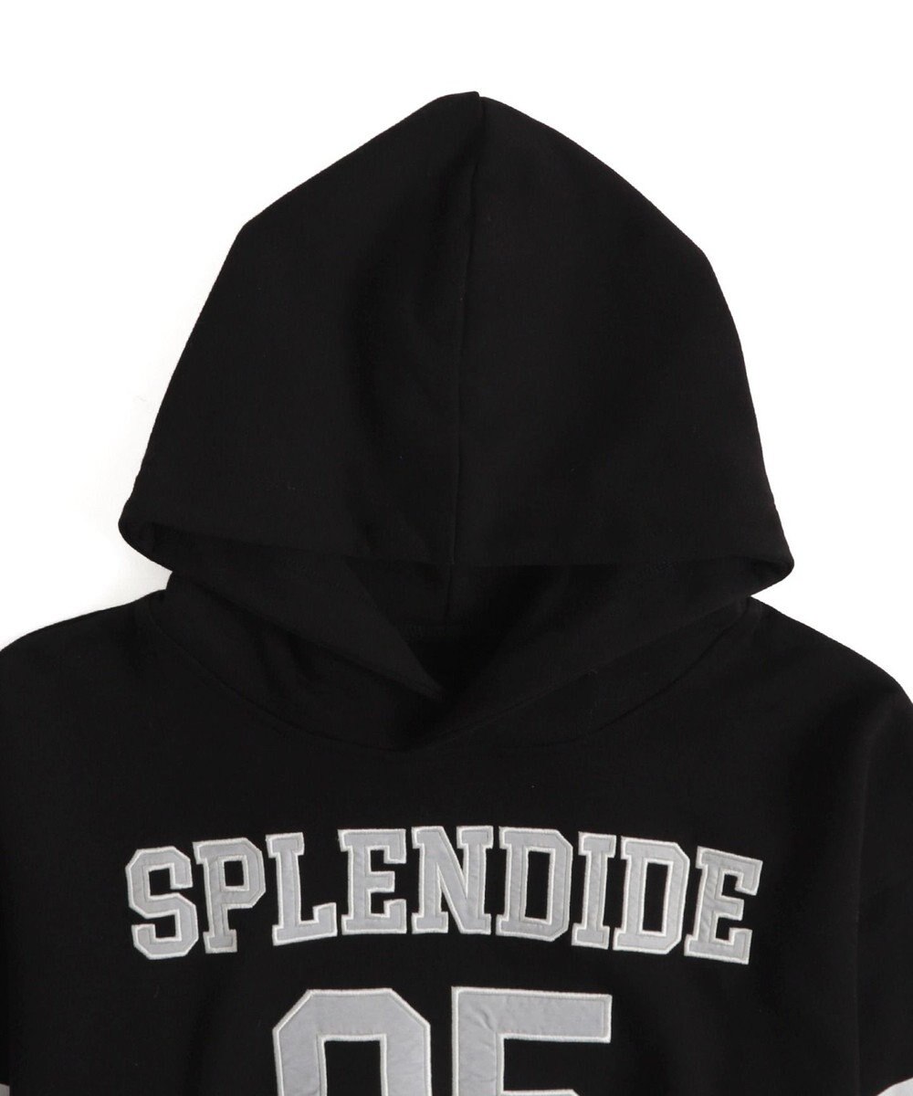 WEGO ナンバリングラインショートプルパーカー 