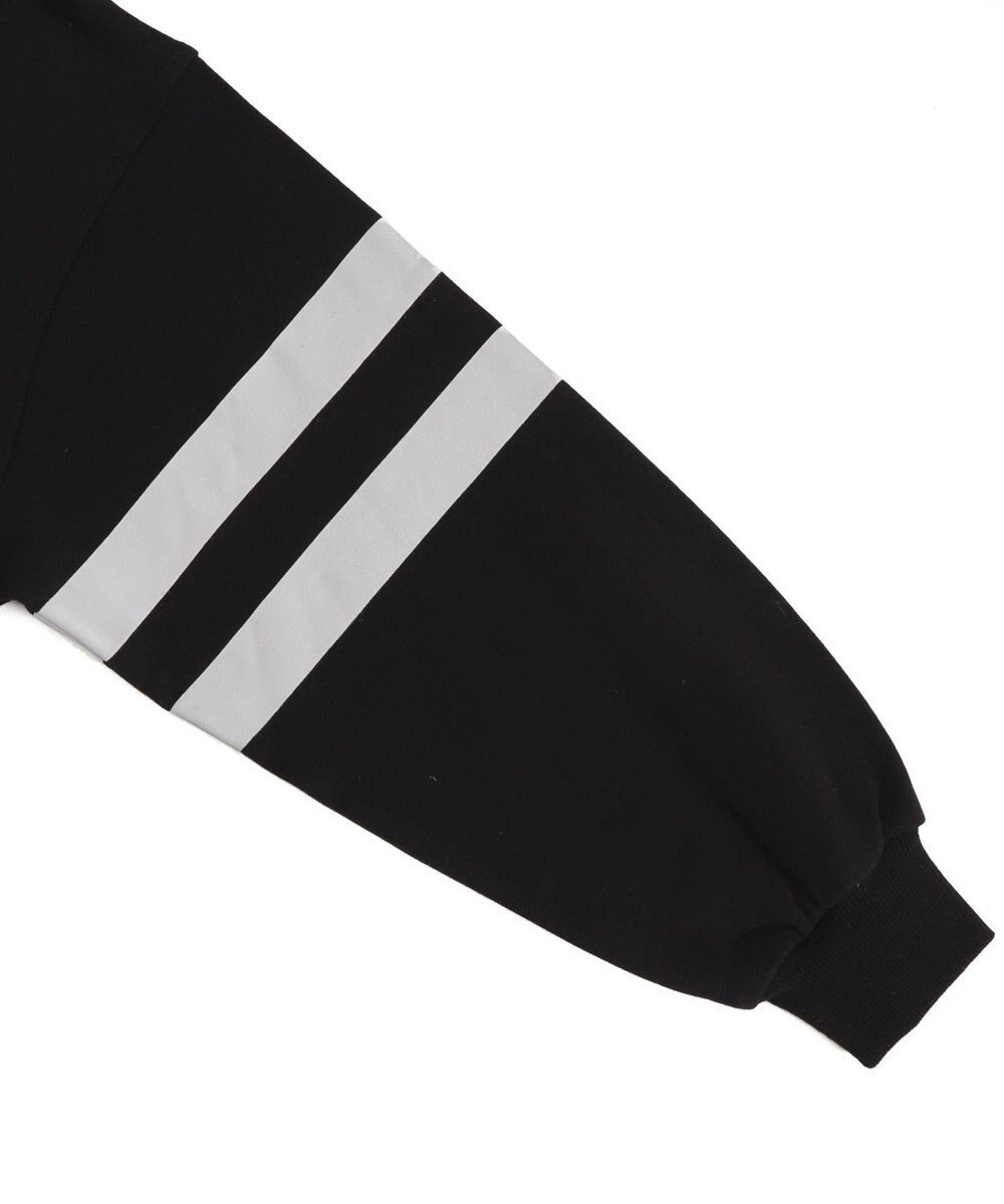 WEGO ナンバリングラインショートプルパーカー 