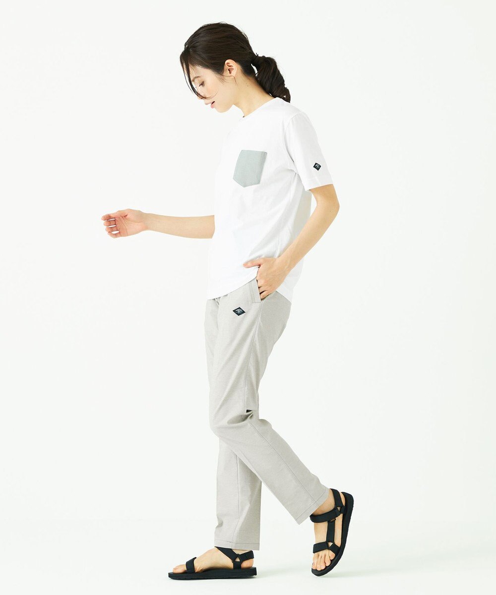 JOSEPH ABBOUD MOUNTAIN スラブシャンブレーストレッチ パンツ 