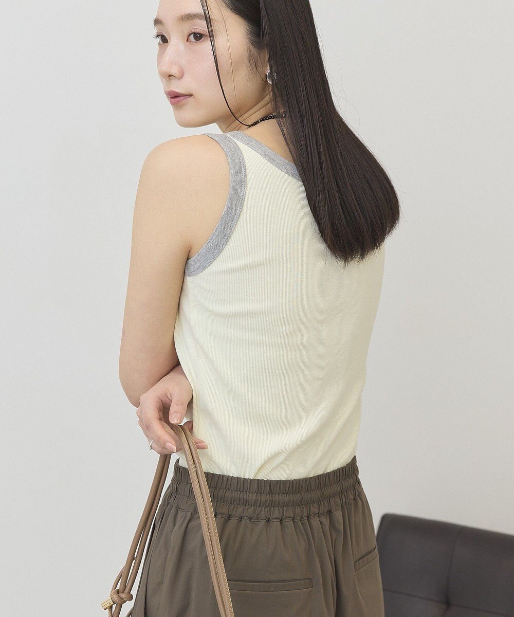 AMERICAN HOLIC バイカラーテレコタンクトップ 