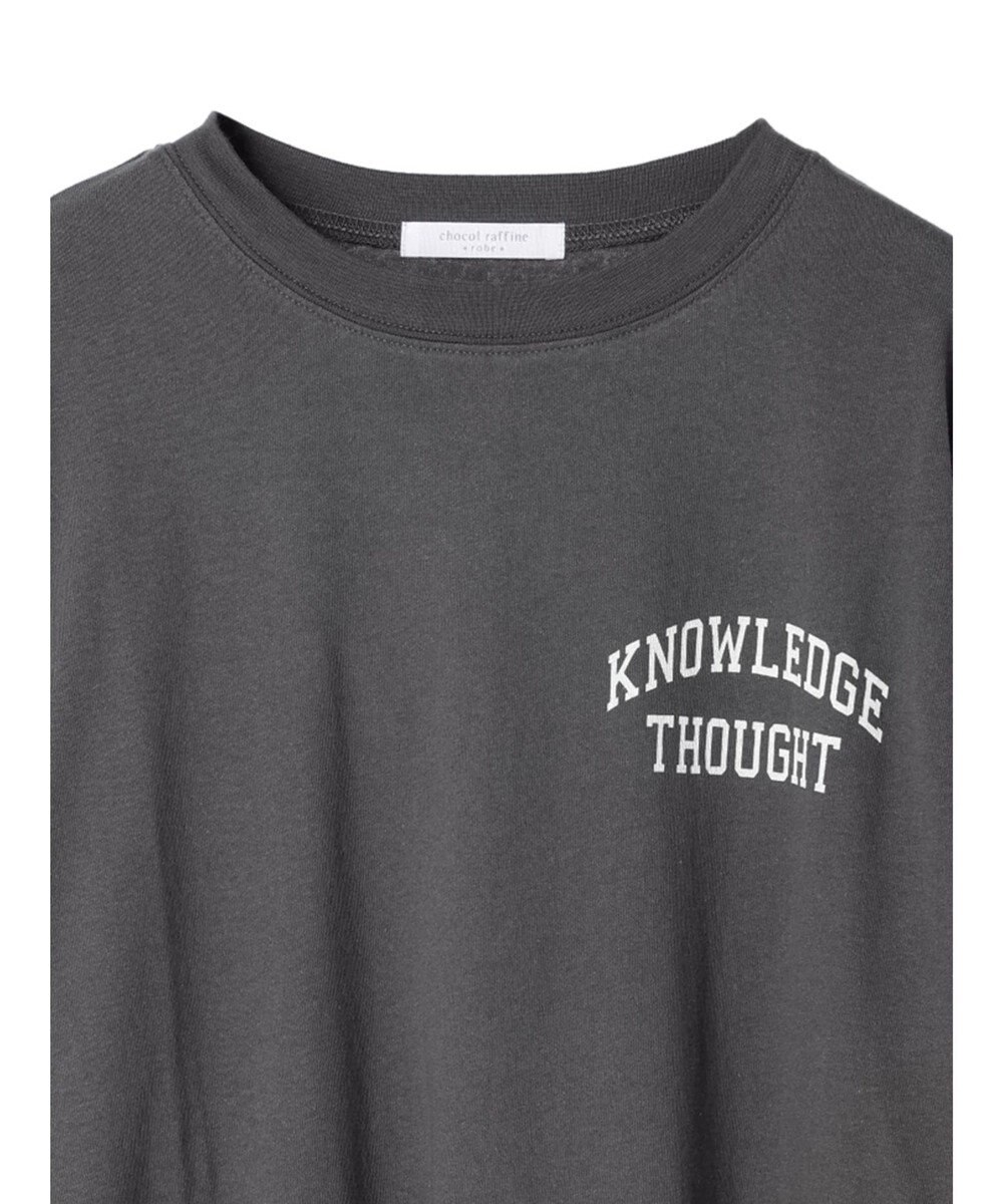 Green Parks ワンポイントカレッジロゴ裾ラウンドチュニック 