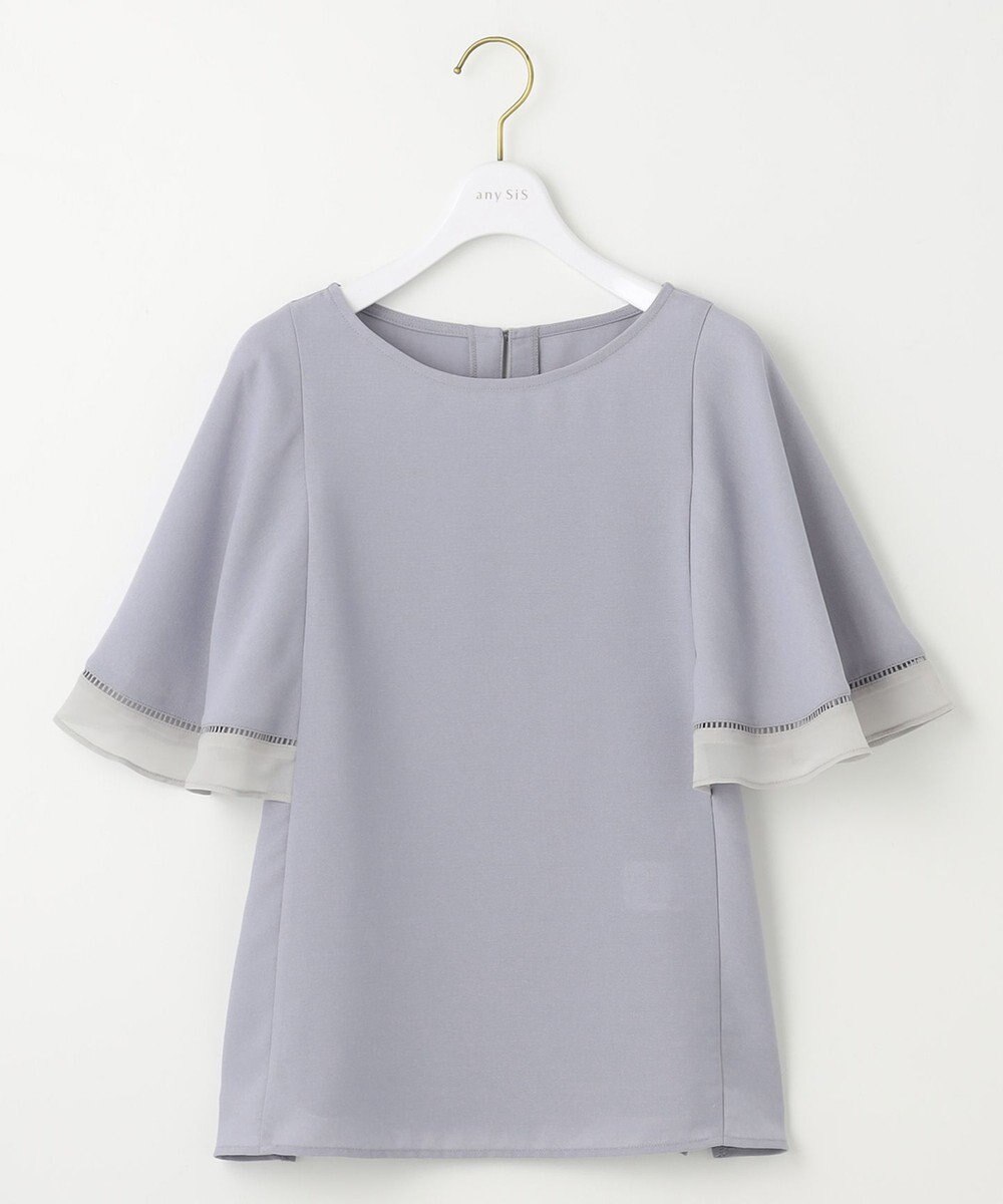 ANY SIS S 【洗える】フレアスリーブ ブラウス 