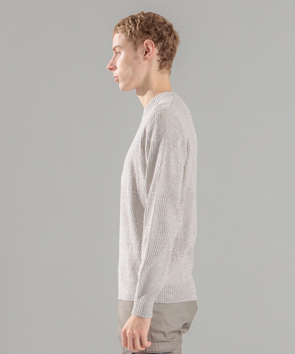 JOSEPH HOMME 新柄【洗える】シルクバルキー  クルーネックニット 