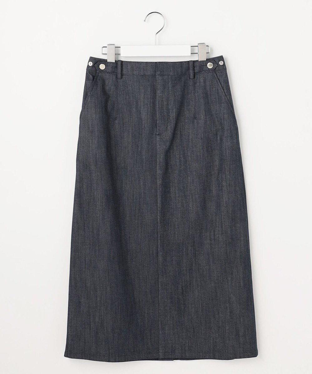 J.PRESS LADIES 【WEB限定】セルロースシャンブレー ナロー スカート 