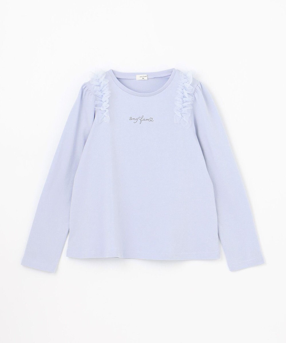 ANY KIDS チュールフリル 長袖Tシャツ 