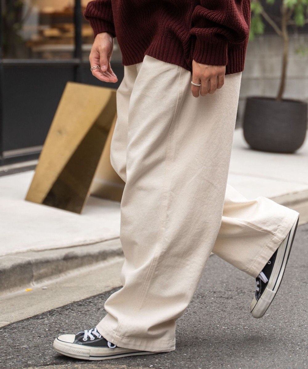 WEGO 【ユニセックス着用アイテム/ウエストゴム】ワーカーズパンツ 