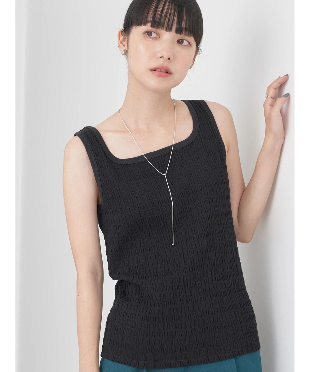 earth music&ecology シャーリングタンクトップ 