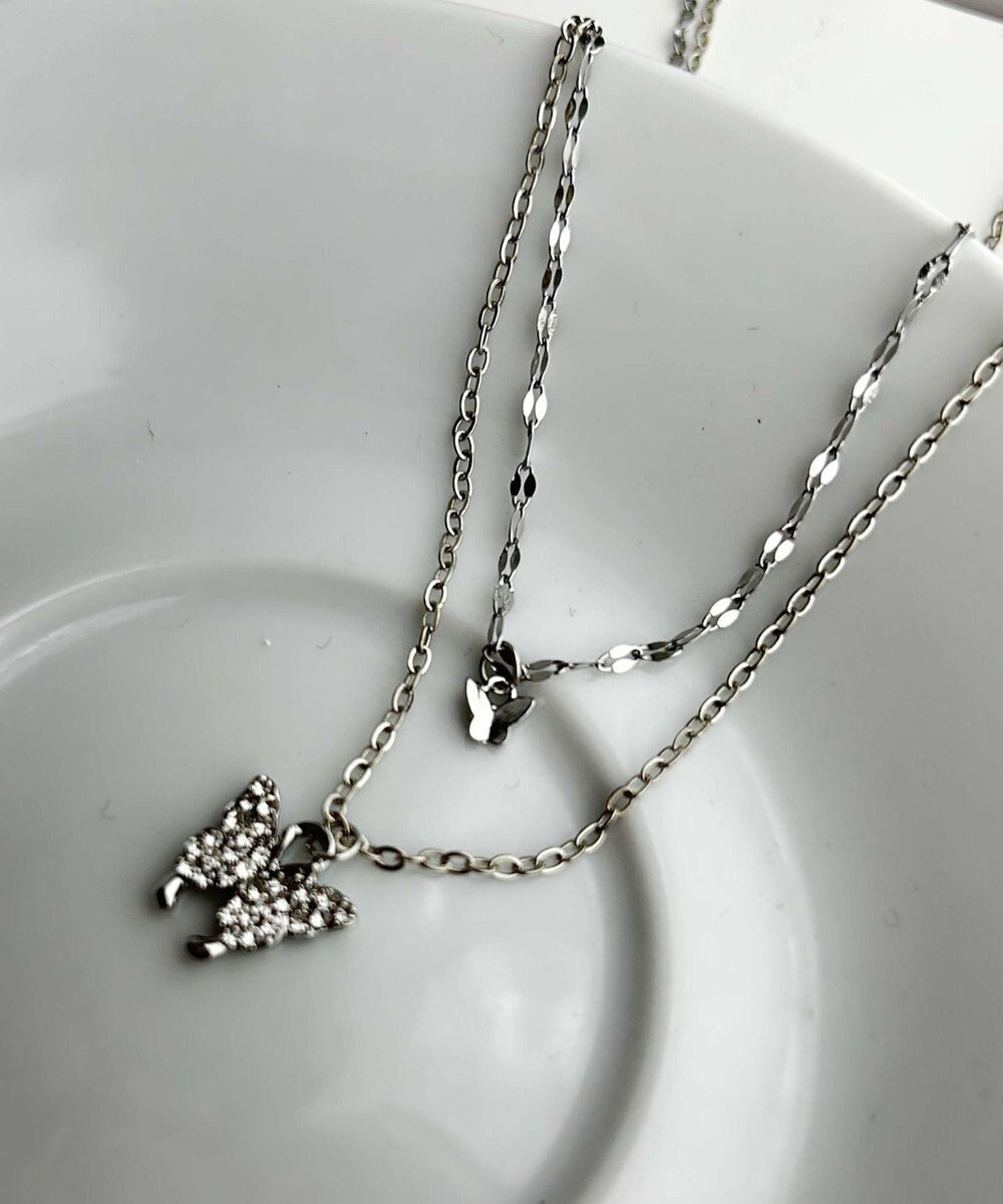 WEGO L2連ムーンキラキラネックレス 