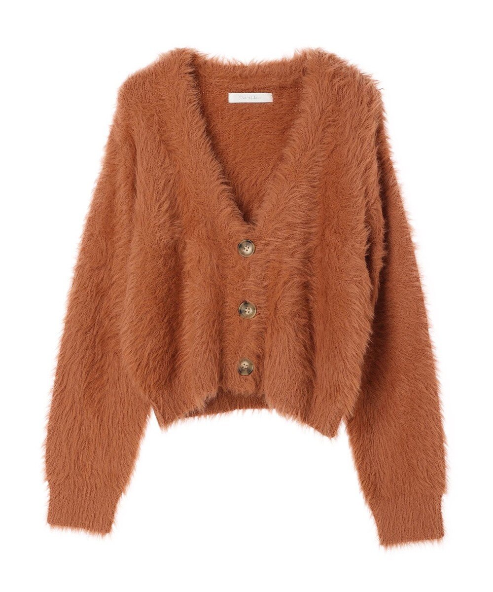 Green Parks ・Ｐｅｔｉｔ　Ｆｌｅｕｒ　シャギーニットカーディガン 