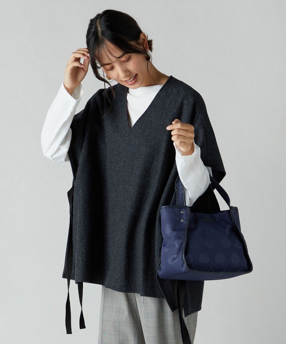 Y'SACCS ヒートエンボス ポルカドットトート Sサイズ 