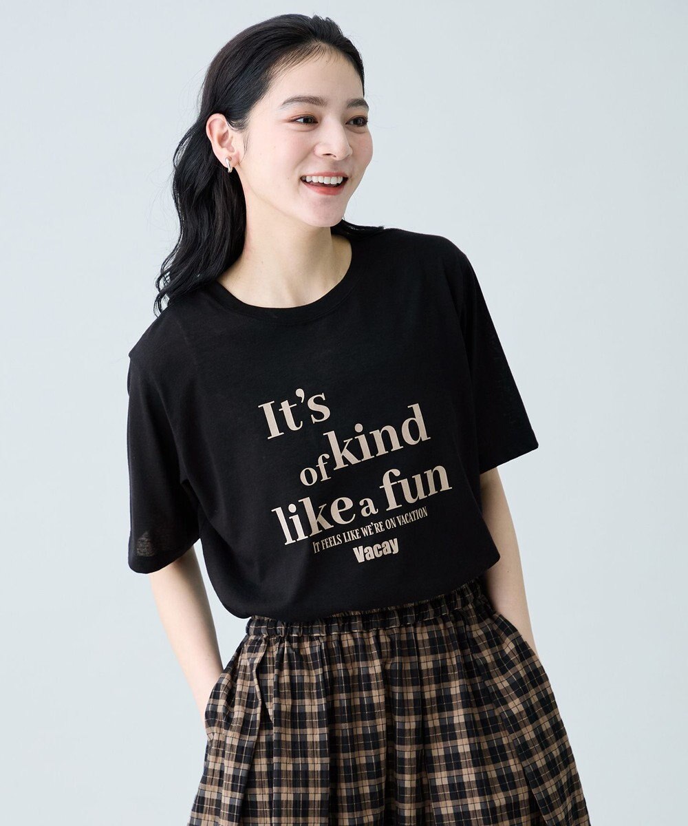 ANY シアーネップロゴＴシャツ 