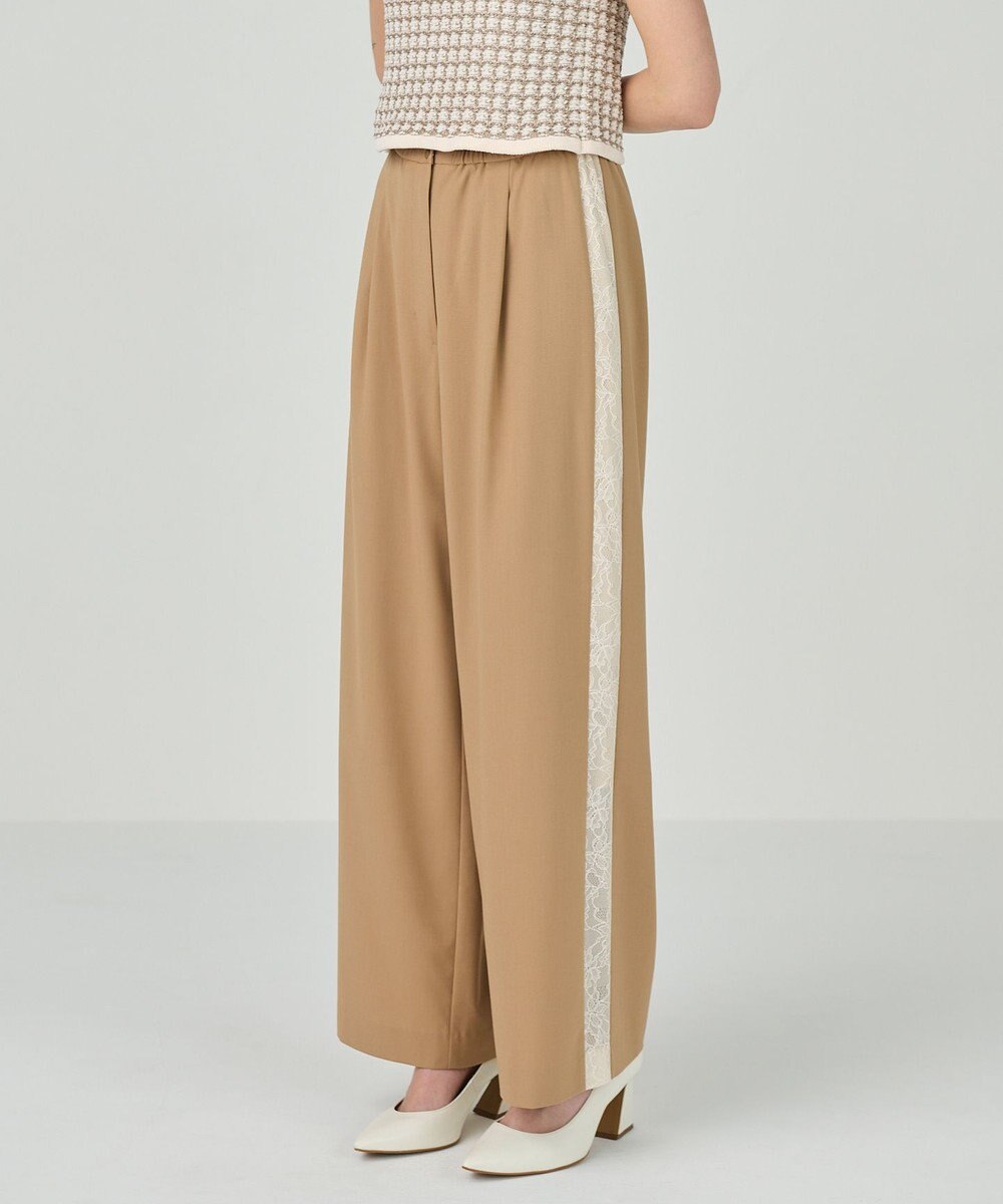 GRACE CONTINENTAL サイドレースイージーパンツ 