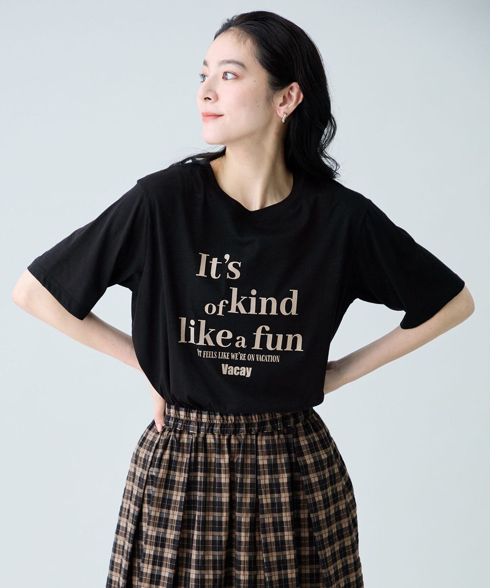 ANY シアーネップロゴＴシャツ 