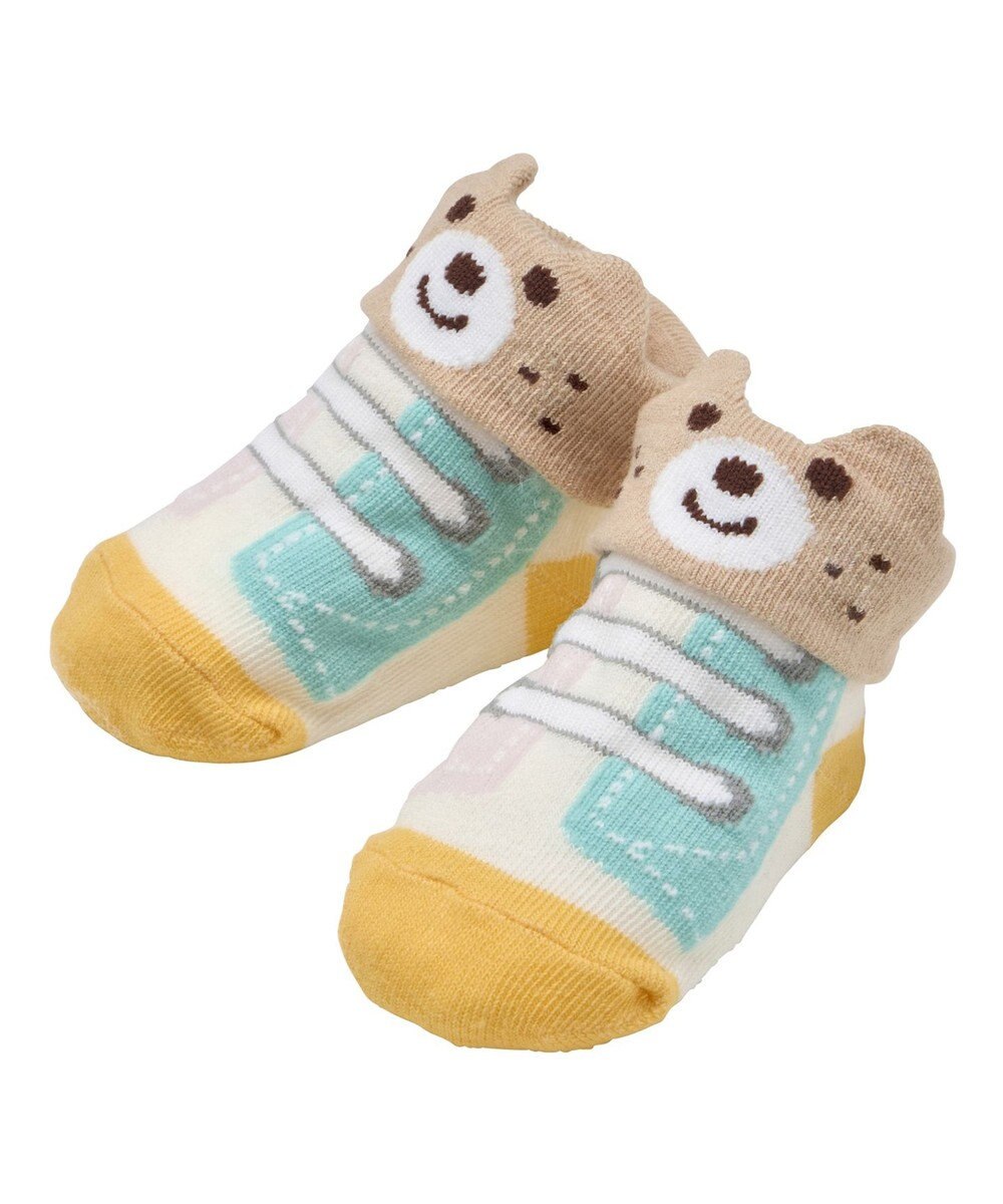 MIKI HOUSE HOT BISCUITS 【9-11cm】ベビーソックス　シューズ風 