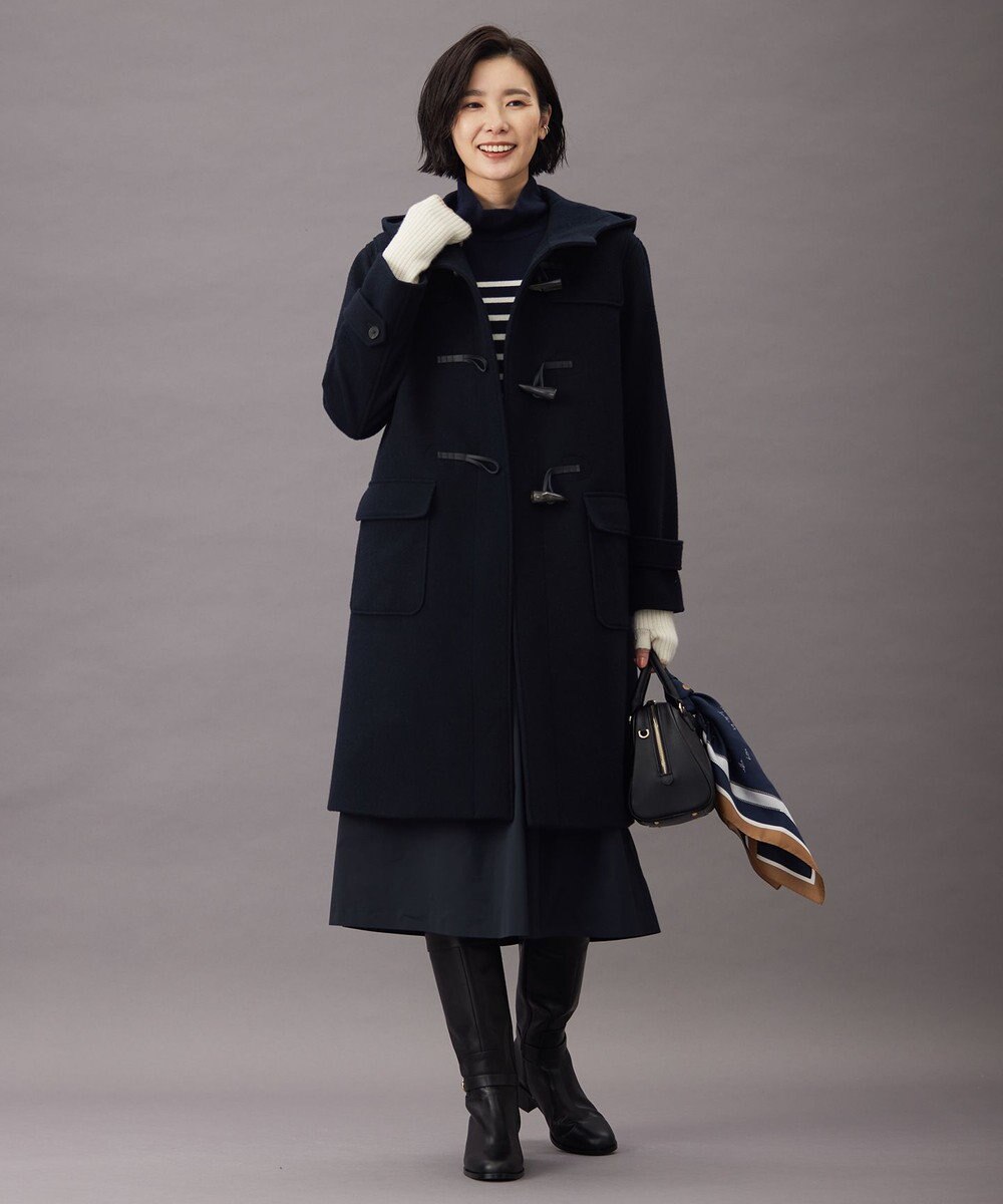 J.PRESS LADIES S 【洗える】SEMI WORSTED WOOL バスクボーダー ニット 