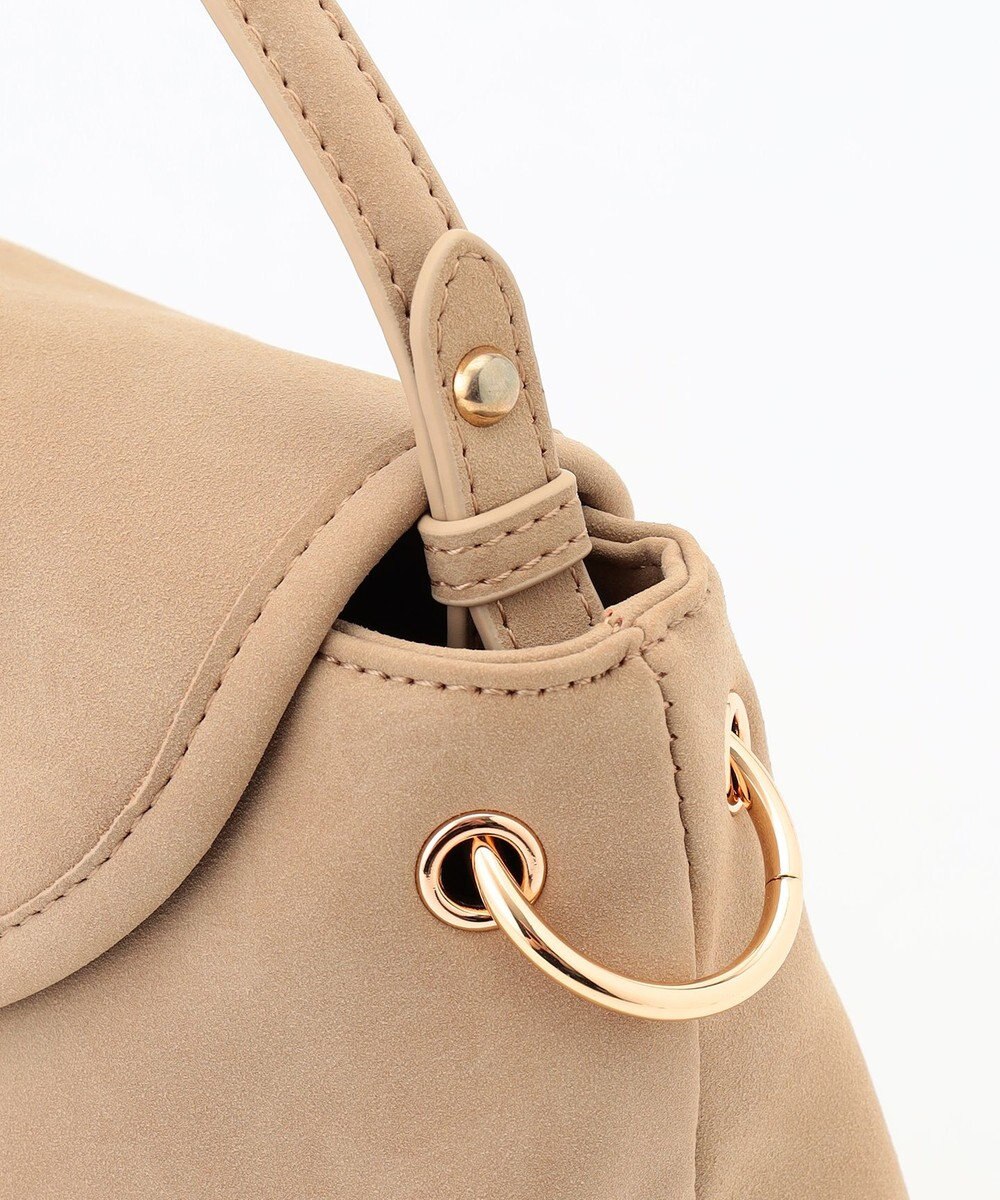 組曲 スエードライク トップハンドルバッグ 