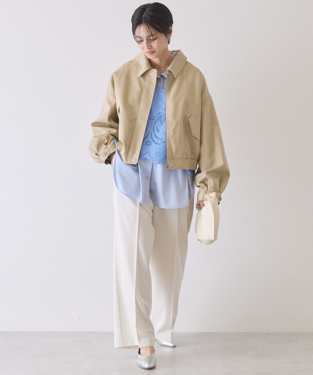 AMERICAN HOLIC 襟付きショート丈ブルゾン 