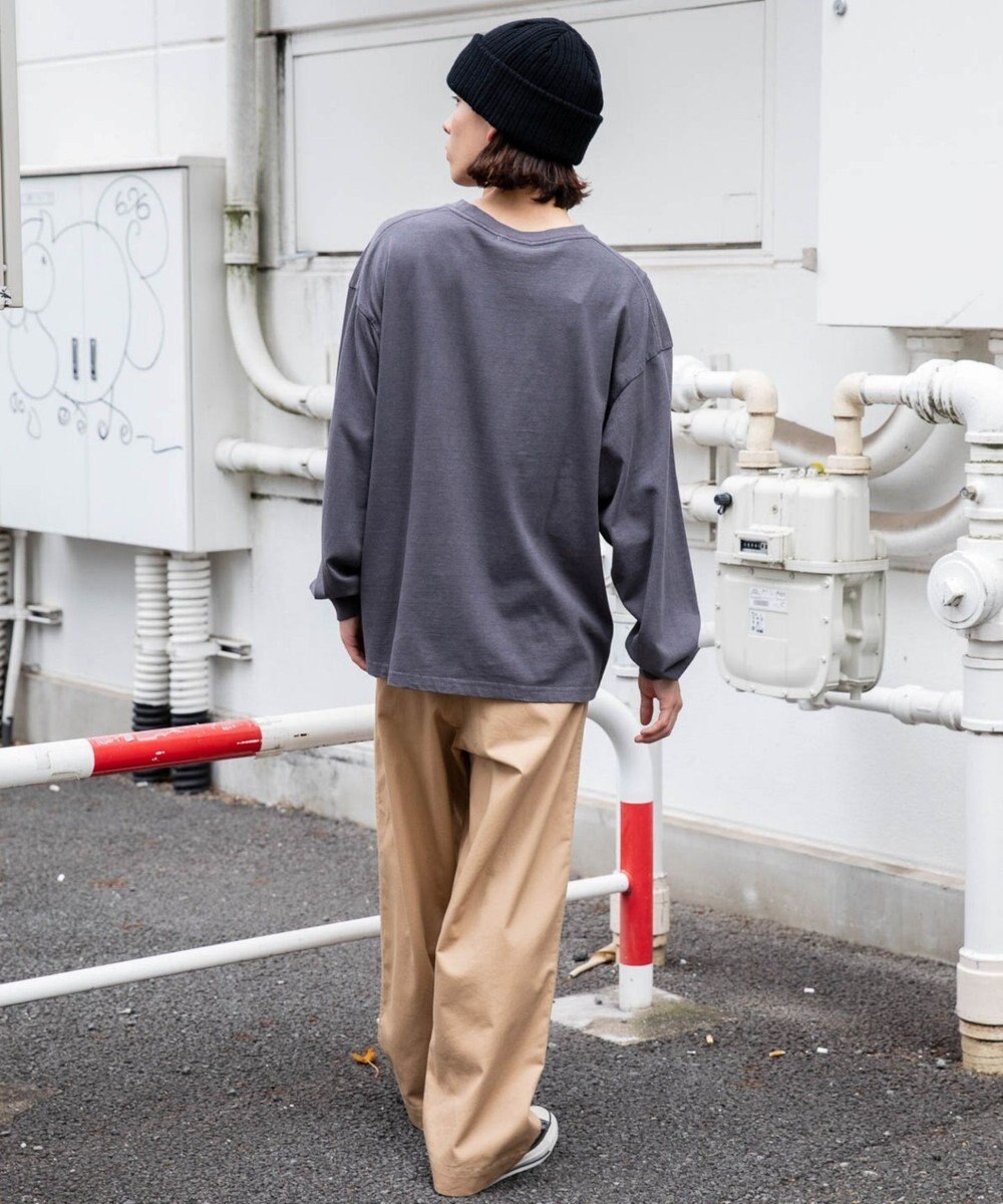 WEGO ピグメントクルーネックロンT 