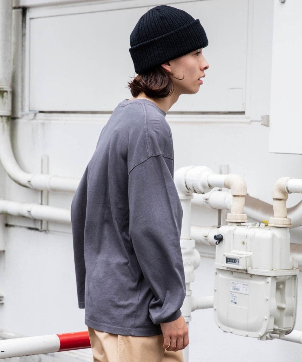 WEGO ピグメントクルーネックロンT 