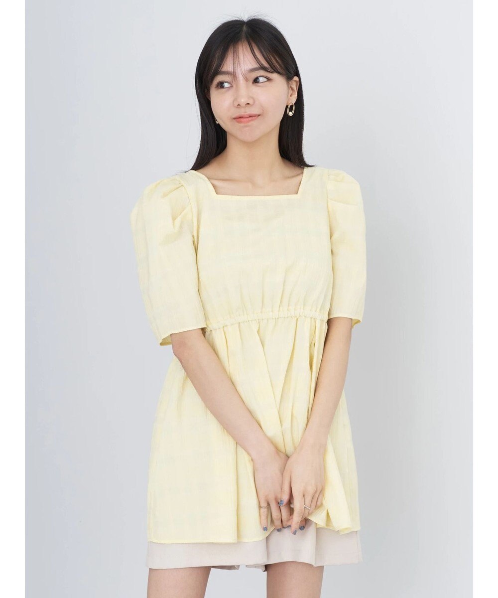 earth music&ecology スクエアネックチュニック 