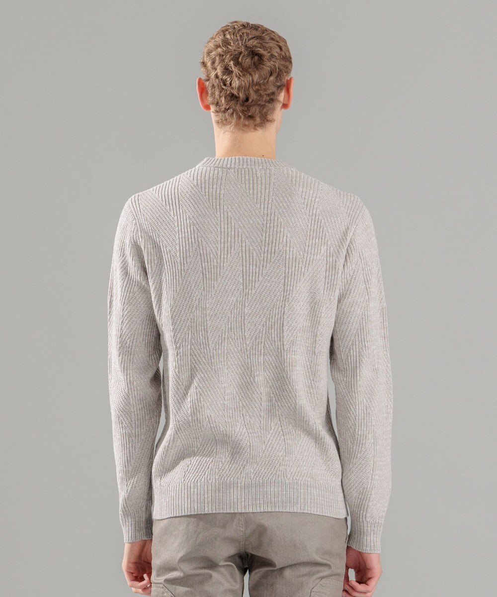 JOSEPH HOMME 新柄【洗える】シルクバルキー  クルーネックニット 