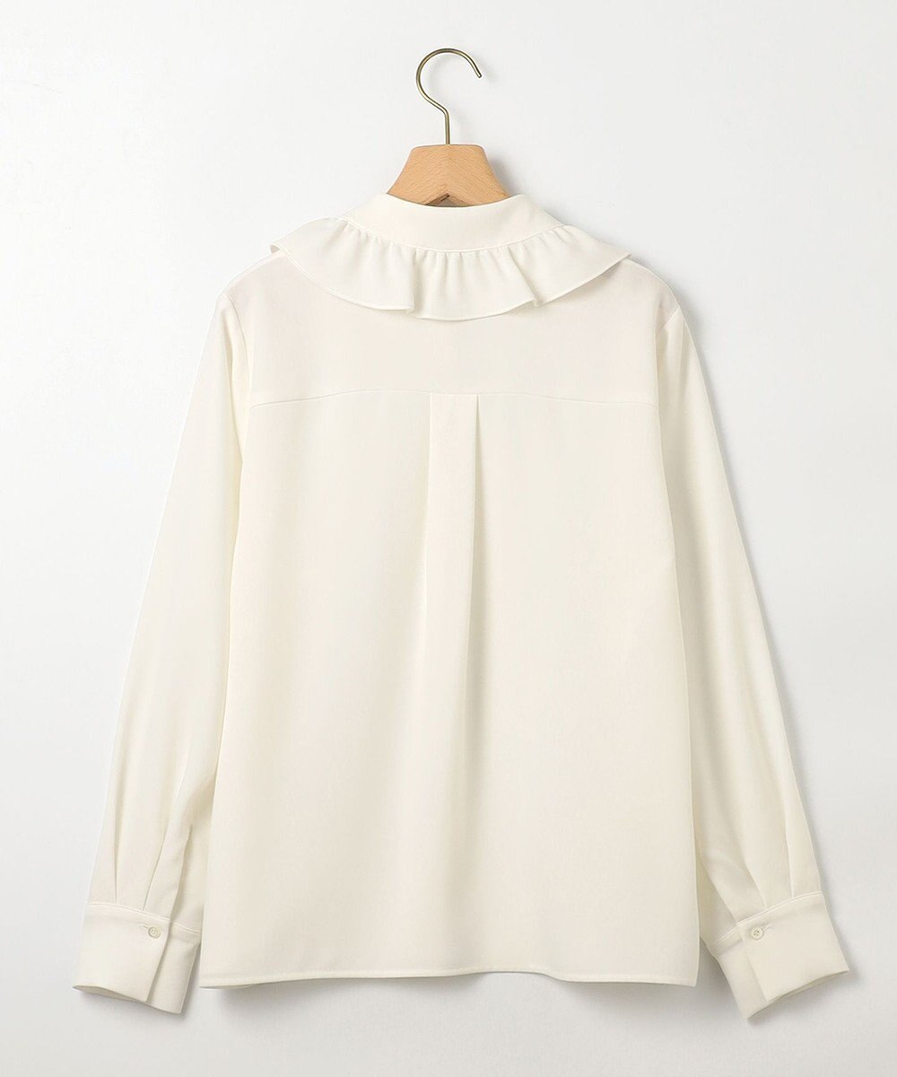 組曲 【WEB限定】ボウタイ付きフリルカラー ブラウス 