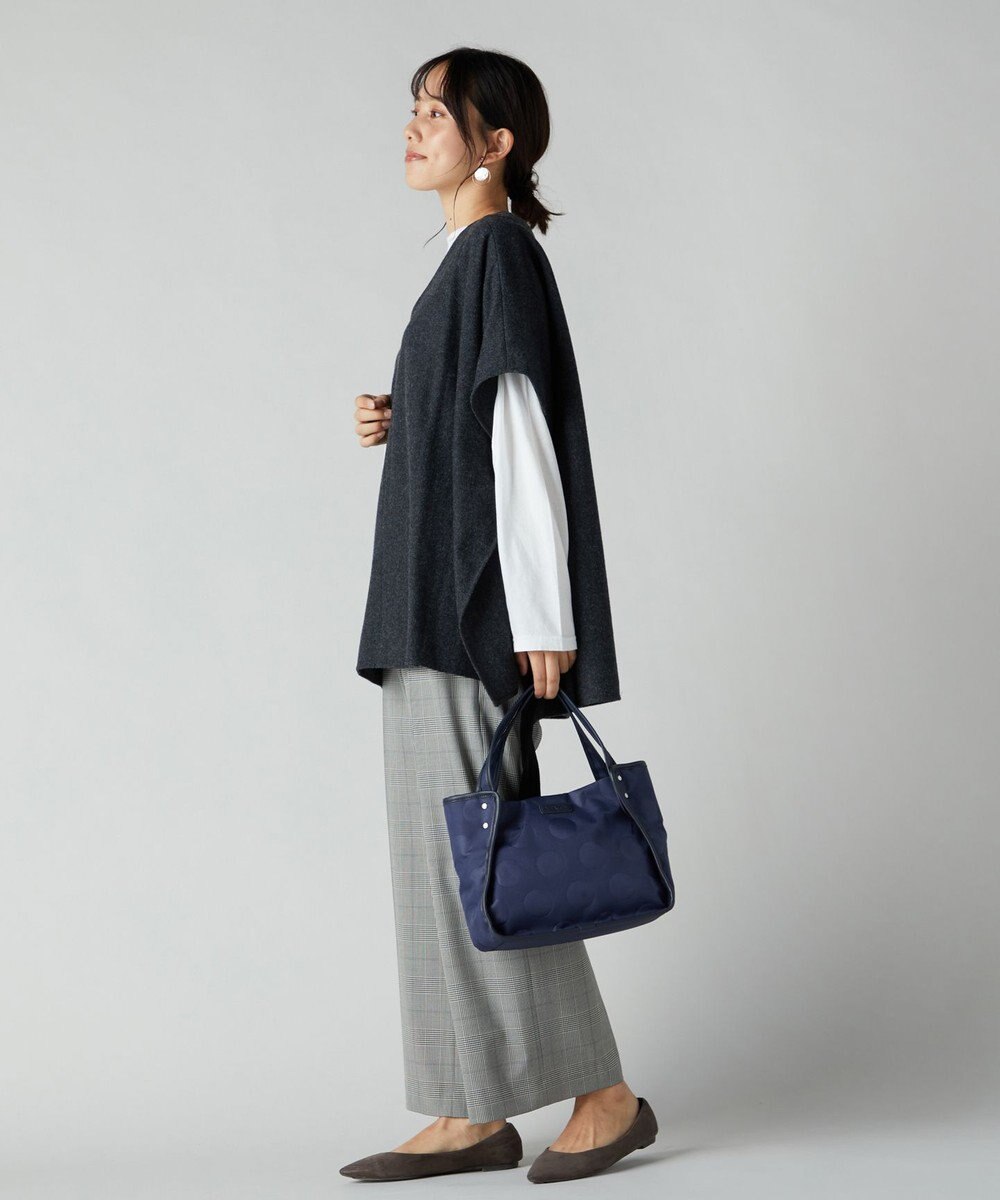 Y'SACCS ヒートエンボス ポルカドットトート Sサイズ 