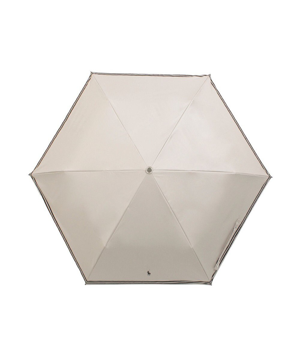 MOONBAT 【 遮光率100％/遮熱/UV/軽量】POLO RALPH LAUREN（ポロ ラルフローレン）晴雨兼用日傘 ワンポイント ポロポニー バイカラー  折りたたみ傘 