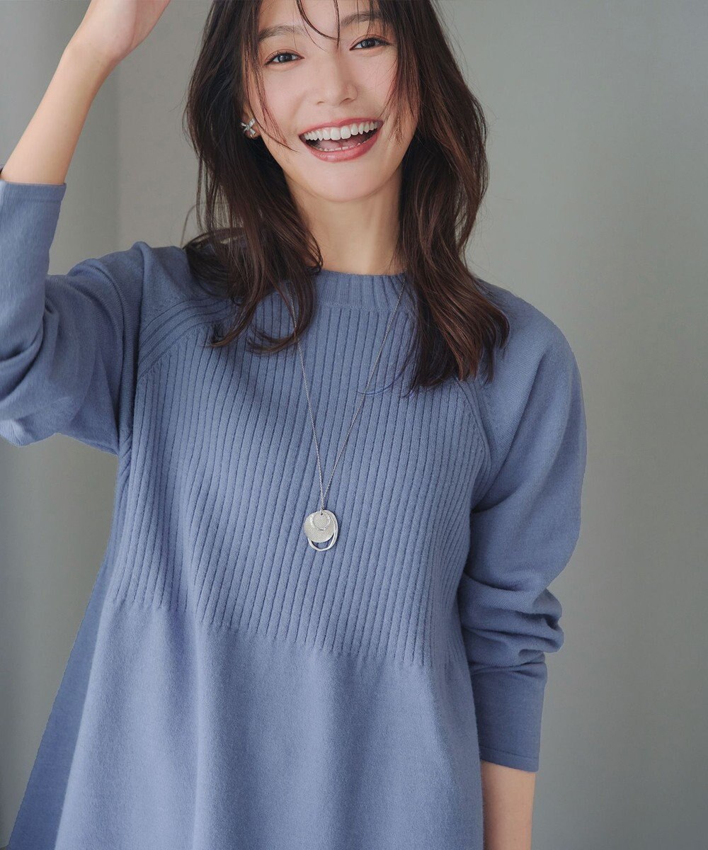 Tiaclasse 【新色追加・洗える】ミドルリブニットチュニック 